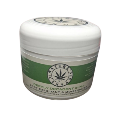 Deeply Decadent Hemp & Mint Foot repair 2-in-1 exfoliant & Moisturiser - 250ml