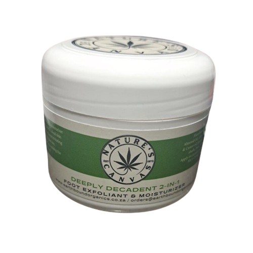 Deeply Decadent Hemp & Mint Foot repair 2-in-1 exfoliant & Moisturiser - 250ml